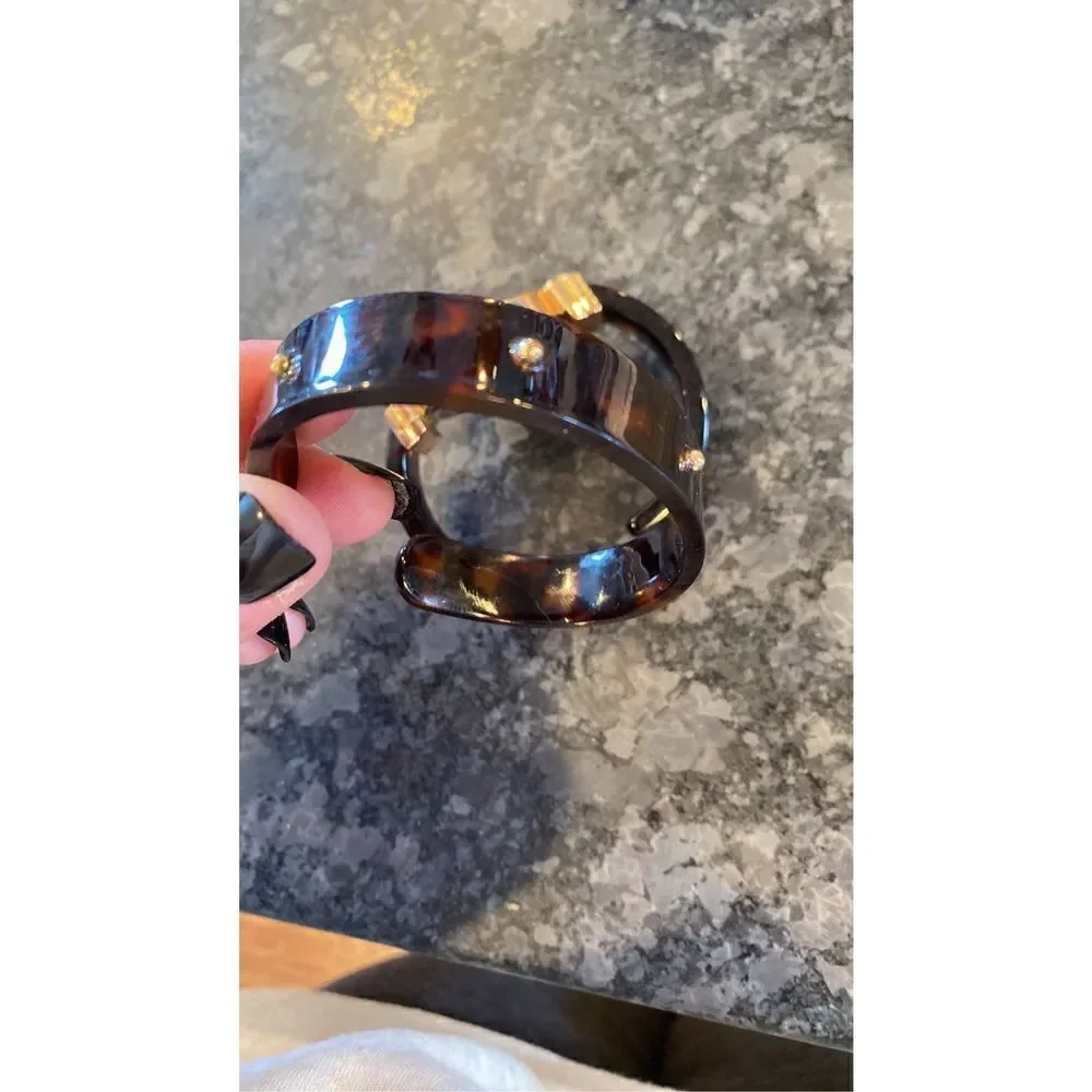 Vintage Jones New York Tortoise Shell Cuff Watch Set